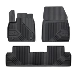 Tappetini per auto no. 77 compatibili con Renault Megane E-Tech dal 2022 in poi su misura in gomma | Tipo Auto: Crossover | Set di tappetini premium | Materiale TPE durevole | Bordi più alti